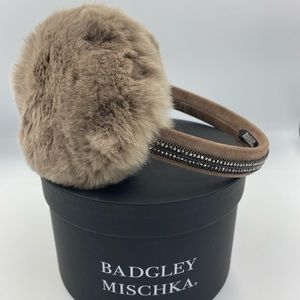 Badgley Mischka Rabbit Fur Earmuffs